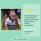 Avis de Lucas, 24 ans, joueur de rugby, sur le protège-dents AIRBY